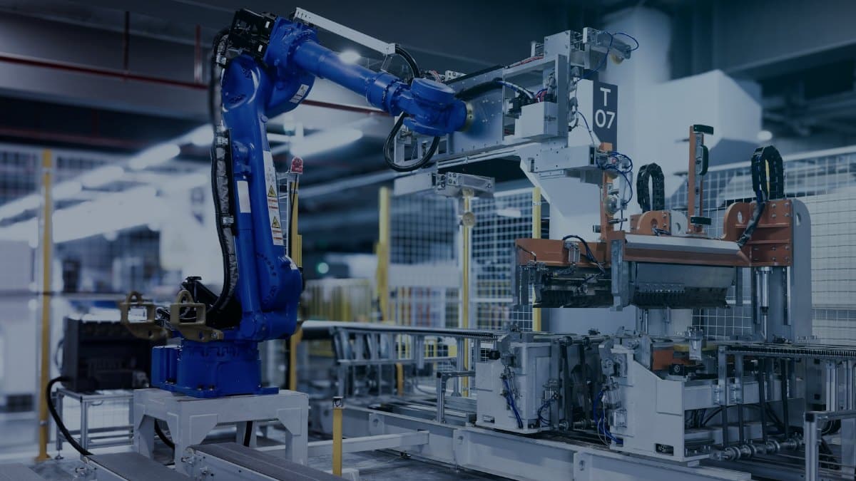 Isola robotizzata in linea di produzione — divisione Automazione Arisi